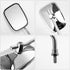 Rectangular Bike Mirror, Aluminum Alloy Cycling Reflector, Wide Angle Tricycle Quad Motorcycle Rearview Mirror