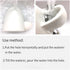 Dahey Drinking Water Feeder, Ceramics Silent Bottle Waterer for Small Pets, White, 8Oz