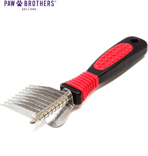 RYAN'S PET SUPPLIES Paw Brothers 9-Blade Dematting Tool for Dog Grooming, Professional Grade