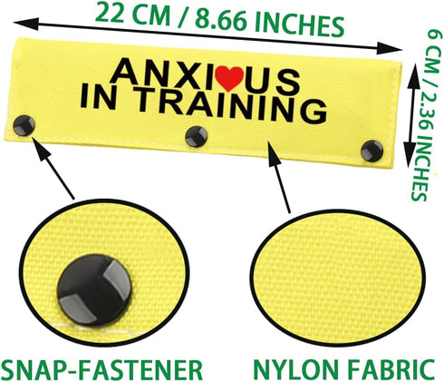 JXGZSO Dog Leash Sleeve - In Training Nervous Anxious - Not Pet Working Dog Leash Wrap (ANXIOUS in TRAIN DLS)