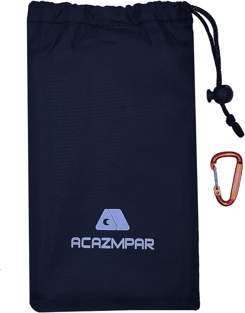 Waterproof Camping Tent Tarp, Ultralight Tent Footprint for Camping Hiking (Black-79 x 55)