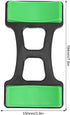 VGEBY Dumbbell Frame Stand, 2 Pcs ABS Bracket Mat, Portable Storage Frame for Fitness Equipment