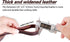 Leather Dog Leash 4ft x 3/4 inch, Heavy Duty Braided Genuine Leather Leash, Soft Comfortable for Large Medium Small Dogs