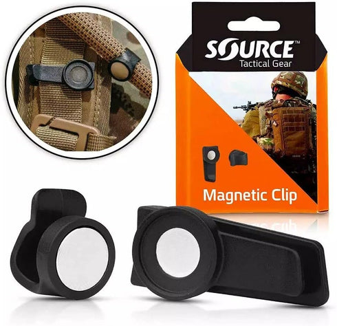 Source Tactical Gear Universal Magnetic Tube Holder Clip, Black