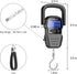 HEETA Fish Scale with Backlit LCD Display, Digital Portable Hanging Weight Scale 110lb/50kg with Hook