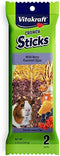 Vitakraft Crunch Sticks Guinea Pig Treat - Wild Berry & Honey Chew Sticks for Dental Health, Long-Lasting Fun