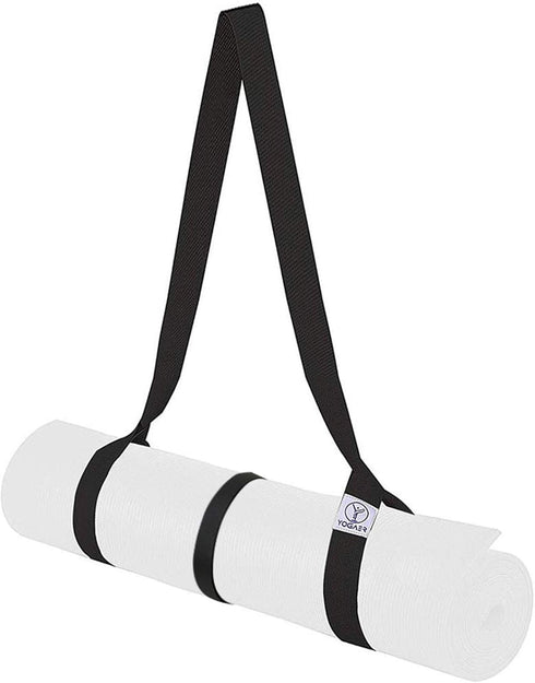 YOGAER Adjustable Yoga Mat Carrier Strap, Thick Sling for Carrying Large Mats and Stretching Band