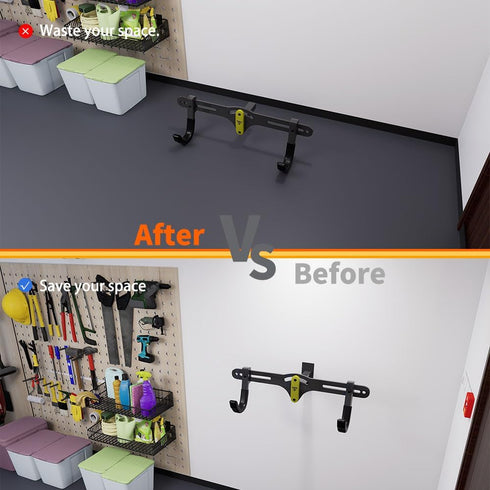 Hitch Wall Mount Bike and Cargo Storage Rack - Supports Up to 200 lbs (2 inch)