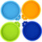 Comtim 4 Pack Cat Food Can Lids - Silicone Small Pet Food Can Covers for 3 oz Cat Food Cans