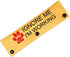 Service Dog Leash Sleeve, Do Not Pet Working Dog Leash Wrap (Stop Ignore Me Sleeve)