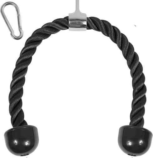 Yes4All Deluxe Tricep Rope Cable Attachment, 27 & 36 inch, 4 Colors for Gym Pull Down Rope