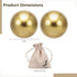 2 1.5 Inches PCS Brass Exercise Balls, Brass Hand Exercise Balls, Baoding Balls, Metal Practice Handballs, Balls