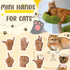 Mini Hands for Cats, 3/6Pcs Tiny Folded Hands for Cat Paws, Funny Tiny Hands Toy for Cats Puppy, Cute Mini Gloves for Cats, Stretchable Little Hands for Cats, Interactive Toys for Cats (3pcs)