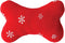 Zanies Plush Blizzard Bones Dog Toy, Large, Red