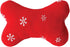Zanies Plush Blizzard Bones Dog Toy, Large, Red