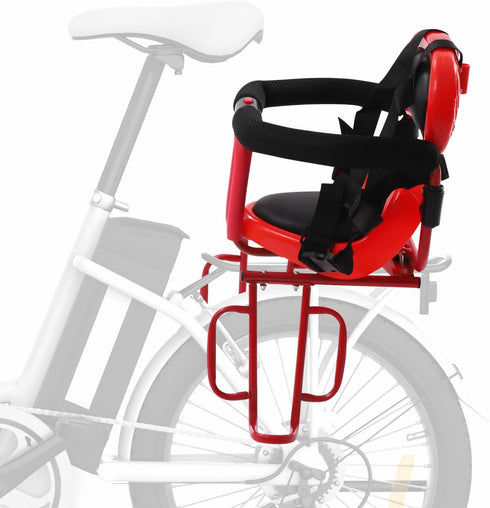 Gbonklong Child Bike Seat, Rear Mount Baby Bike Seat Kids Back Bike Seat