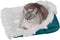 Furhaven Self-Warming Cat Bed for Indoor Cats, 4-Beds-in-1, Washable Plush Faux Fur Cuddler, Small, Spruce