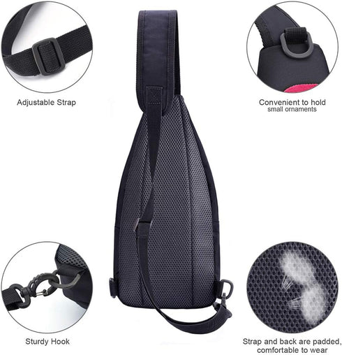 Y&R Direct 14 Colors Lightweight Sling Backpack for Women Men, Small Travel Hiking Sling Bag Gifts