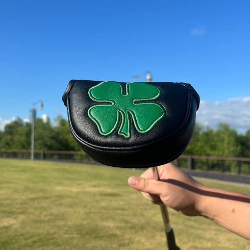 Montela Golf Putter Cover for Mallet Putter, Leather Headcover with Magnetic for Taylormade Odyssey 2ball Scotty Cameron