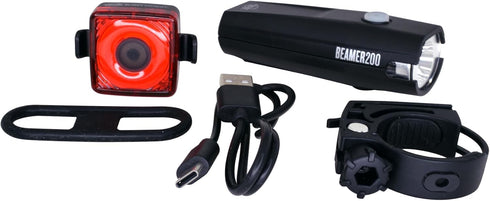 Planet Bike Beamer 200 and Blinky Squared Light Set