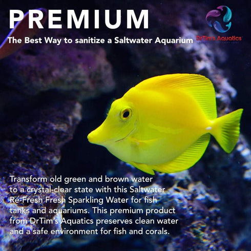 DrTim's Aquatics 100% 4 Oz. Dr. Tims Aquatics Saltwater RE-Fresh for Natural Fresh Sparkling Water For Fish Tanks