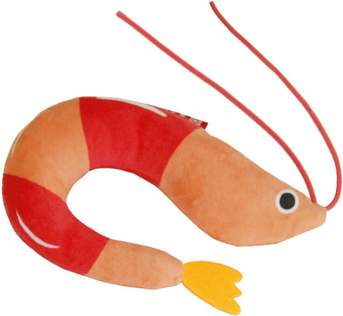 WOZUN Plush Shrimp Cats Toy Catnips Peppermint Bells Dolls Promotes Exercise and Reduces