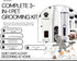Generic 3-in-1 Trimmer Rechargeable Pet Grooming Kit Hair & Paw Groomer for Dogs & Cats Low Noise, Cordless