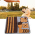 PinzqTrading 60x60cm Pet Sniffing Pad, Dog Cat Foraging Mat, Felt Nose Work Training Blanket with Anti - Skid
