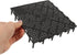 Baluue Fish Tank Bottom Filter - 20pcs PVC Filter Plate Splicing Aquarium Divider Bottom Grid (Black)