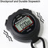 Sports Stopwatch Timer, Single Lap Split Digital Stopwatch for Coaches, Swimming, Running Training (Yellow)
