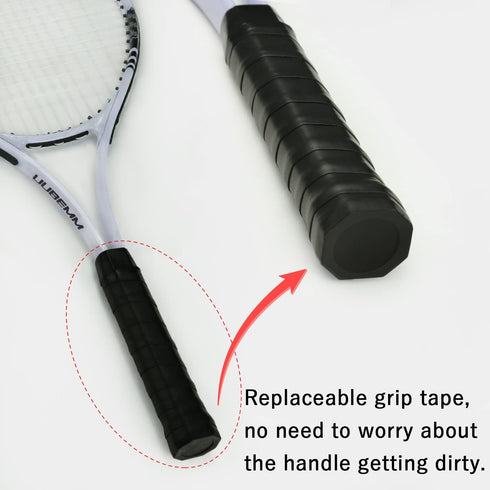 UUBEMM Tennis Rackets Set for 2 Players, Lightweight Recreational Racquets for Adult Beginner Training with Carry Bag
