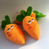 Orange Carrot Shape Chewing Plush Toy for Pets, Dog Cat Bite Squeaker Interaction Toy