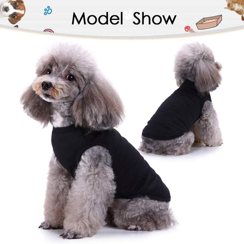 Dog Shirts Pet Clothes, 3pcs Puppy Vest T-Shirt Sleeveless Costumes, Soft and Breathable Apparel for Small Dogs and Cats