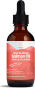 Wild Alaskan Salmon Oil for Cats and Small Dogs, Premium Quality Salmon Oil Supplement for Pets (2 Ounce)