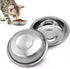 2 PCS Whisker Friendly Cat Bowls, Shallow Wide Flat Stainless Steel Dishes for Whisker Fatigue Relief