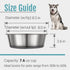PEGGY11 Stainless Steel Dog Bowls, Nonslip Rubber Bottom, 2 Pack, Each Holds 7.6 US Cup, Dishwasher Safe