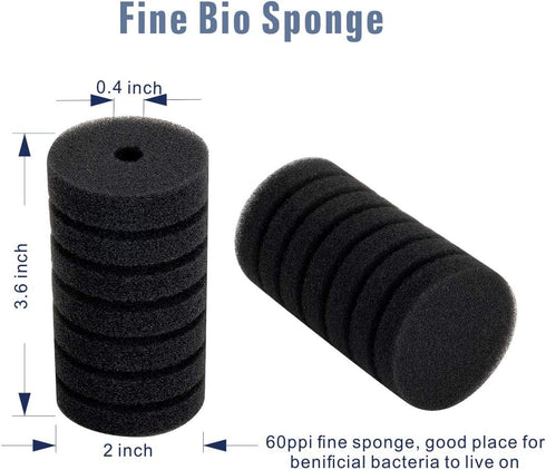 5-15 hygger Aquarium Single Sponge Filter for Small Fish Tank Gallon