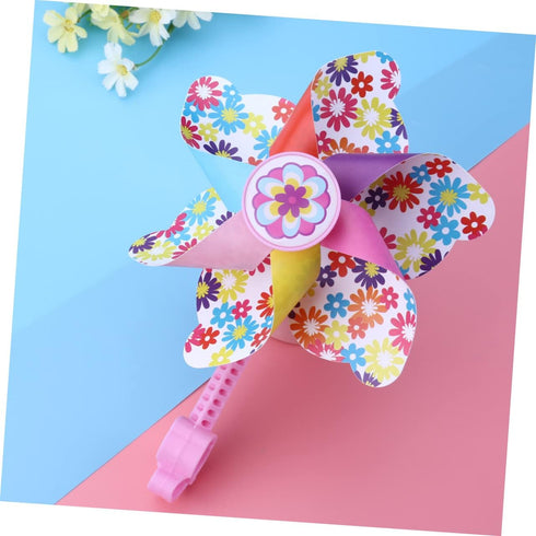 Girl Toys Outdoor Kids Toys, Bicycle Windmill Playset Accessories, Mini Child Flowers Red Baskets