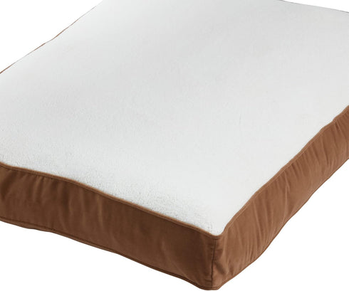 South Pine Porch Darla Deluxe Sherpa Dog Bed - Large, Latte, 48" x 36"