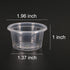SLSON 100 Pack Gecko Food and Water Cups, Reptile Worm Bowl Mealworm Feeder for Lizard, Leopard Gecko, Crested Gecko (1