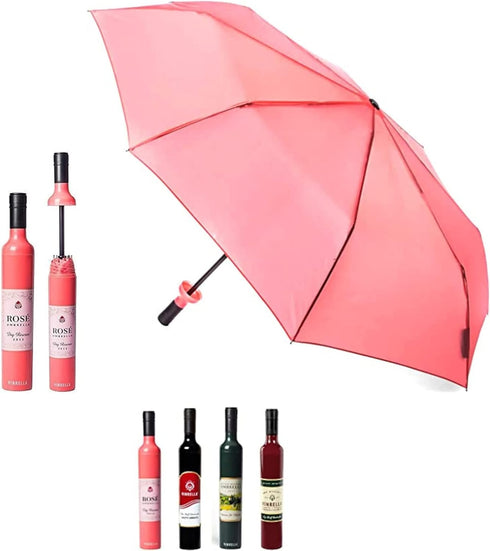 VINRELLA Wine Bottle Umbrella - Portable and Compact Travel Umbrella, Waterproof and