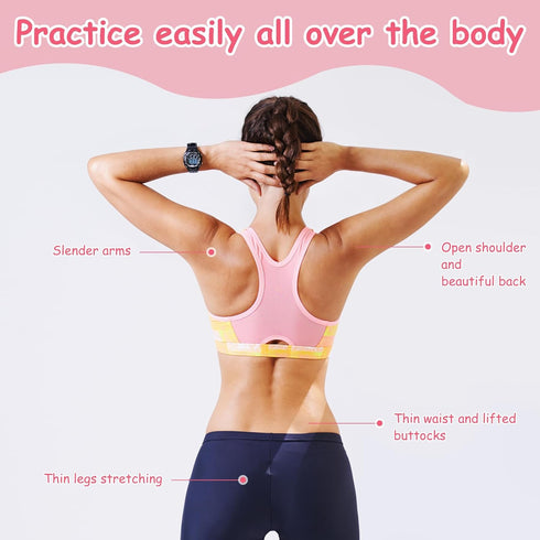 TURAOHU 2-Pack 8 Figure Resistance Band, Saludea Resistance Band with Handles Stretch Fitness Strap for Full-Body