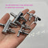 4 Pcs 2-Way Aquarium Air Splitter, Stainless Steel Pump Lever Flow Control Valve for Fish Tank