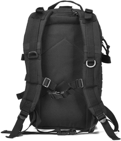 REEBOW GEAR Small Military Tactical Backpack, Molle Assault Pack, Black Rucksack Daypack