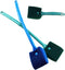 3 PCS Double-Sided AOODOOM Aquarium Fish Tank Algae Cleaning Brush - Non-Slip Handle Sponge Scrubber