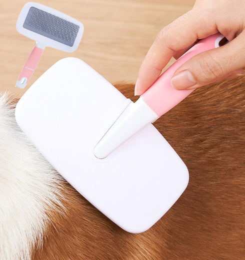 KEEPLKVOC 9PCS (9PCS-Pink) Small Animal Grooming Kit, Cleaning Brush Removes Loose Hair, Pet Bath Brush,Shampoo Brush