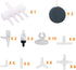 Y-Axis 49 Pcs Aquarium Air Pump Accessories, Airline Connectors, Splitters, Bubble Stones, Check Valves