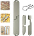 qiloos 2 in 1 Camping Eating Utensils Set, Respectivem Portable Detachable Knife Spork