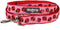 Blueberry Pet Essentials 4 ft x 1" Durable Pink Webbing Ladybug Designer Dog Leash, Basic Nylon Leash for Dogs