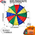 (16 GSi Kids Play Parachute Rainbow Parachute Toy Tent Game for Children Gymnastics Cooperative Play and Outdoor
